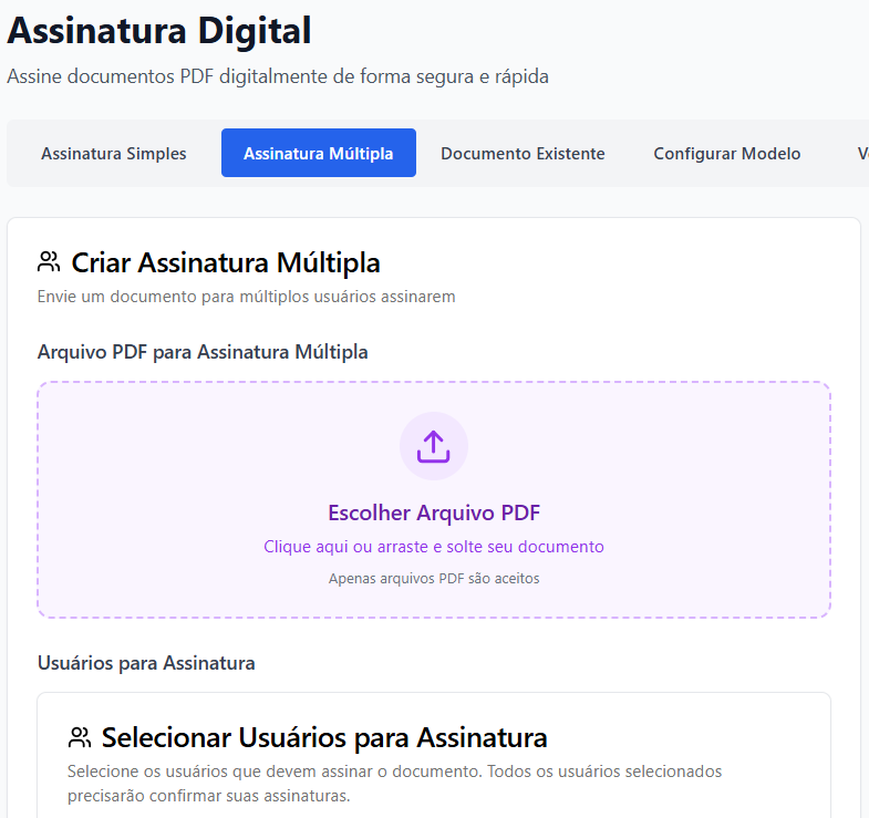 Assinatura eletrônica confiável